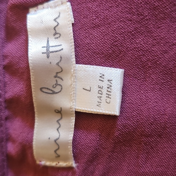 NINE BRITTON Mauve Ruffled Flutter Sleeve Top - Picture 7 of 8